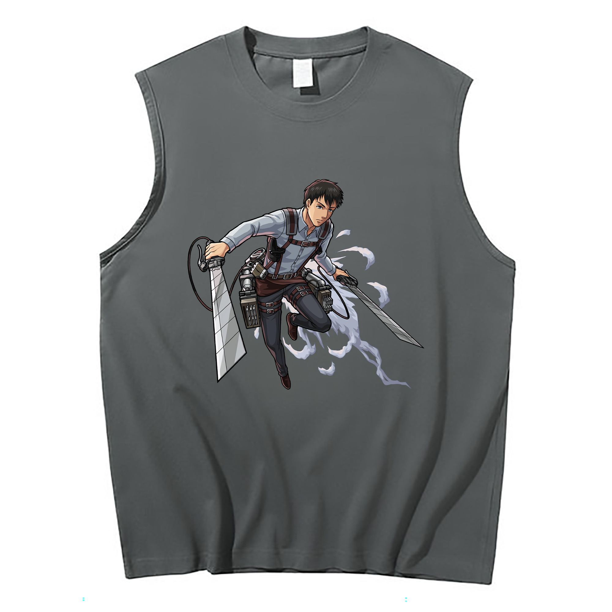 （画像用） 進撃の巨人 ベルトルト・フーバー Attack on Titan Bertholdt Hoover コットン100％タンクトップ（フロントプリント）